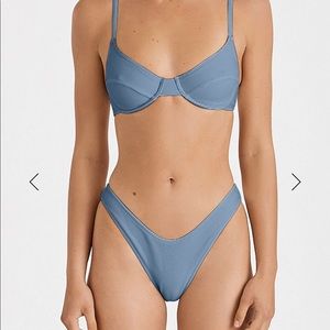 Zulu & Zephyr blue set - includes bikini, shorts and coverup top